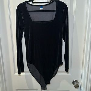 Old navy full coverage velour bodysuit